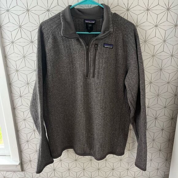 Patagonia Gray Rib Better Sweater Half Zip